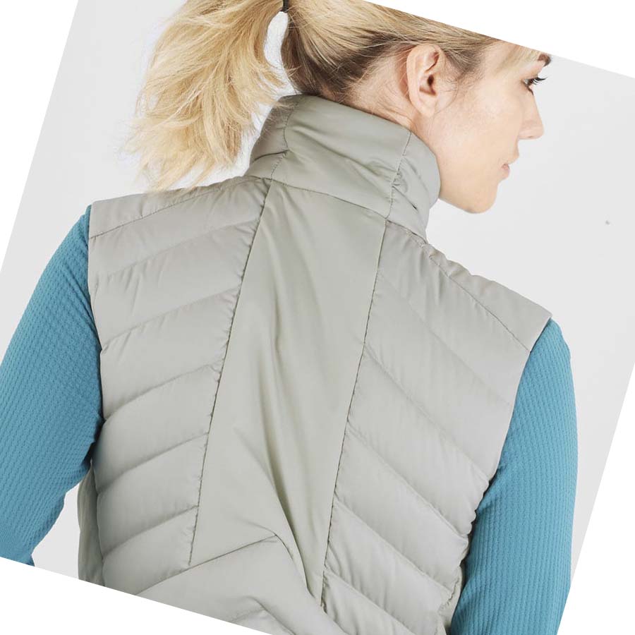 Chaquetas Salomon ESSENTIAL XWARM DOWN INSULATED Mujer Plateados | MX 2453ILH